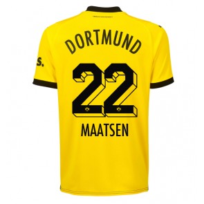 Borussia Dortmund Ian Maatsen #22 Replika Hjemmebanetrøje 2023-24 Kortærmet